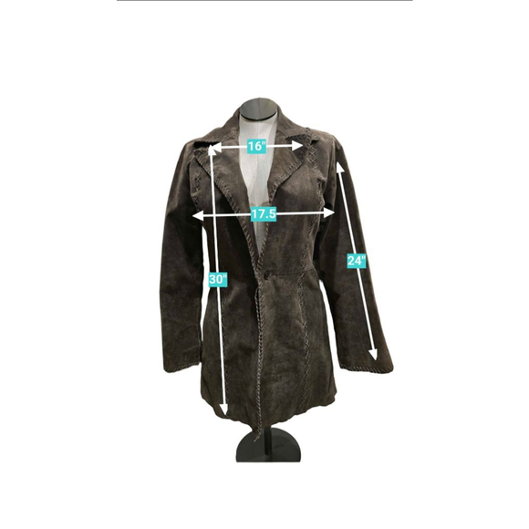 Women's B-B DAKOTA Brown Leather Jacket M - Picture 4 of 8